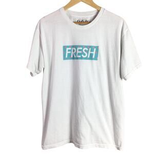 FRESH Summer Flamingo Drip supreme T Shirt White Large